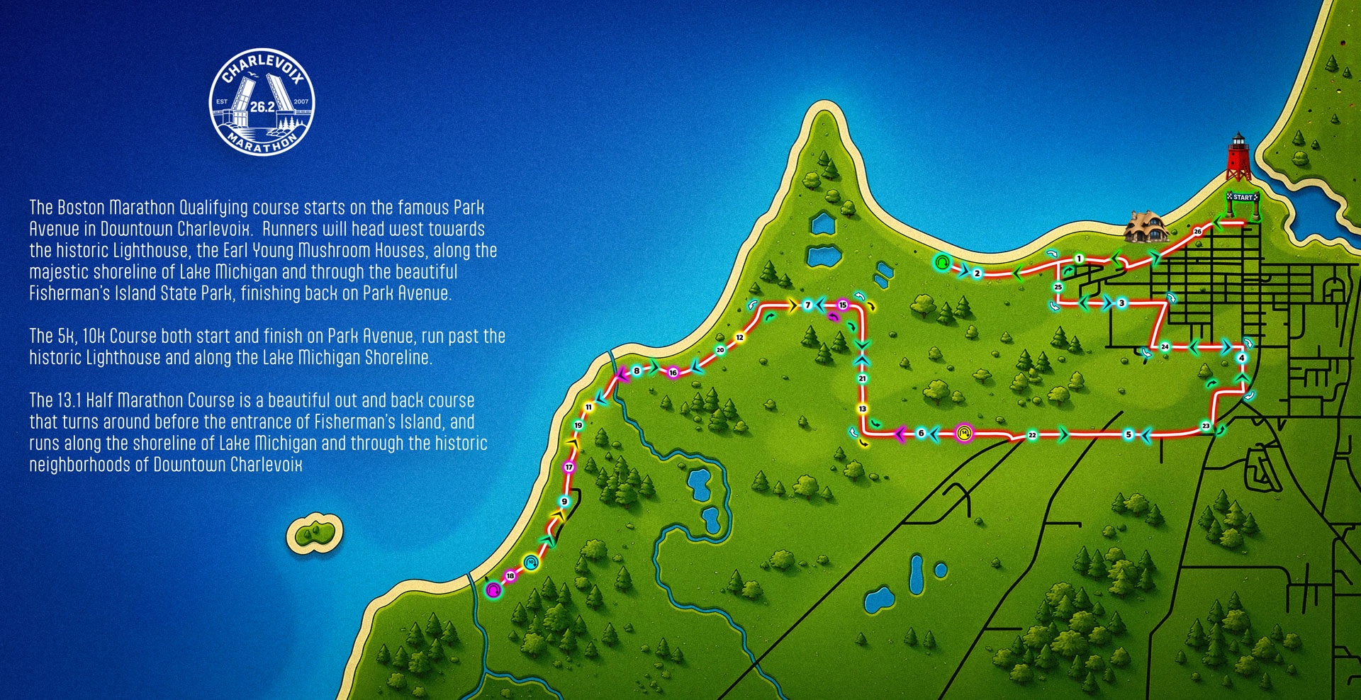 Marathon course map 1